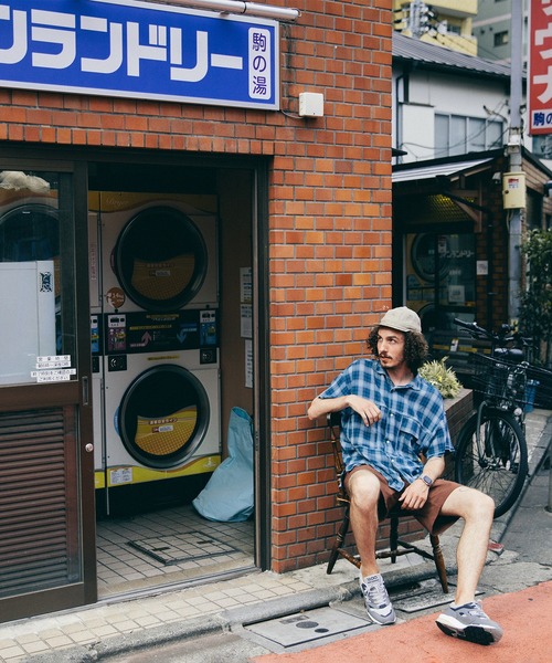 HUNTISM(ハンティズム)の「HUNTISM ハンティズム / French Linen Umpire Cap フレンチリネンアンパイアキャップ / htm241004(キャップ・メンズ・レッド/オリーブ/ブルー/ブラック/ベージュ・1/2)」の20枚目の写真