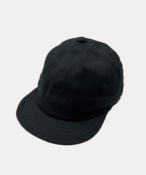 HUNTISM(ハンティズム)の「HUNTISM ハンティズム / French Linen Umpire Cap フレンチリネンアンパイアキャップ / htm241004(キャップ・メンズ・レッド/オリーブ/ブルー/ブラック/ベージュ・1/2)」の8枚目の写真