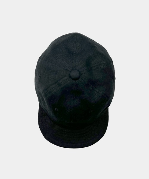 HUNTISM(ハンティズム)の「HUNTISM ハンティズム / French Linen Umpire Cap フレンチリネンアンパイアキャップ / htm241004(キャップ・メンズ・レッド/オリーブ/ブルー/ブラック/ベージュ・1/2)」の10枚目の写真