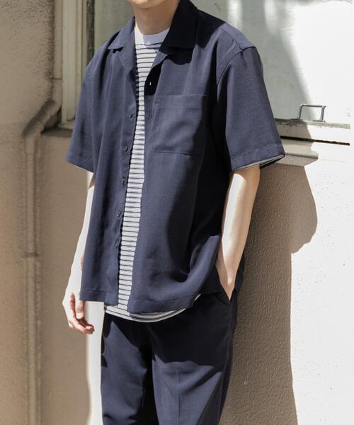 FORK&SPOON(フォークアンドスプーン)の「『セットアップ対応/速乾』FORK&SPOON TEC LINENシャツ(シャツ/ブラウス・メンズ・オリーブ/ネイビー/チャコールグレー・5/4)」の3枚目の写真