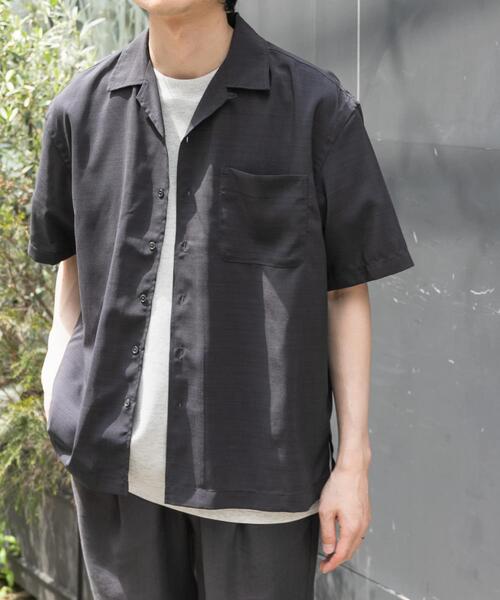 FORK&SPOON(フォークアンドスプーン)の「『セットアップ対応/速乾』FORK&SPOON TEC LINENシャツ(シャツ/ブラウス・メンズ・オリーブ/ネイビー/チャコールグレー・5/4)」の2枚目の写真
