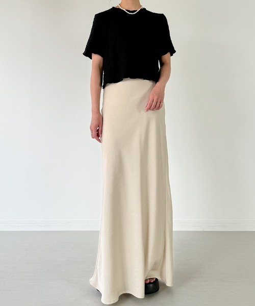 tシャツ cut jacquard tops  カットジャガードトップス レディース HeRIN.CYE | cut jacquard tops (Tシャツ・カットソー(半袖
