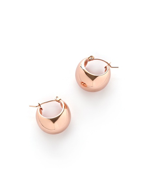 colleca la（コレカラ）の「[stainless]ステンレス・ワイドフープピアス〈金属アレルギー対応〉（ピアス（両耳用）・レディース・ゴールド/シルバー/ピンクゴールド・FREE）」の8枚目の写真