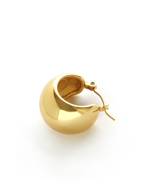colleca la（コレカラ）の「[stainless]ステンレス・ワイドフープピアス〈金属アレルギー対応〉（ピアス（両耳用）・レディース・ゴールド/シルバー/ピンクゴールド・FREE）」の11枚目の写真