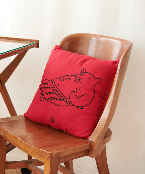 YABATON/矢場とん】JSF別注 CUSHION クッション（ラグ/マット