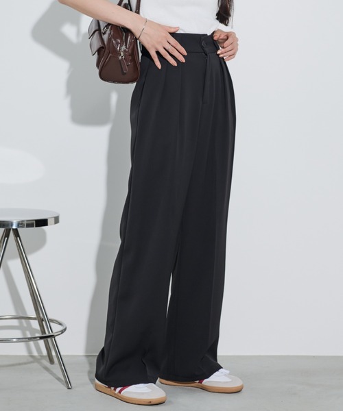 paravion（パラビオン）の「【S/M/L】ベーシックタックスラックス（スラックス・レディース・グレー/ブラック・SMALL/MEDIUM/LARGE）」の2枚目の写真