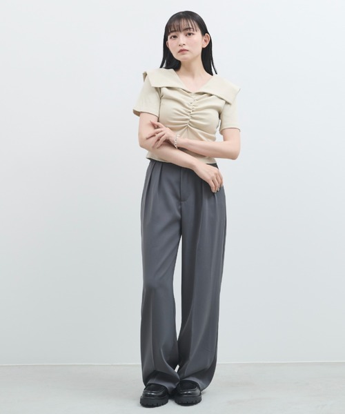 paravion（パラビオン）の「【S/M/L】ベーシックタックスラックス（スラックス・レディース・グレー/ブラック・SMALL/MEDIUM/LARGE）」の13枚目の写真