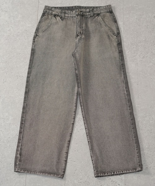 【セール】ヴィンテージメイクスイッチパネルワイドデニムパンツ（デニムパンツ）｜Shoowtime（ショウタイム）
