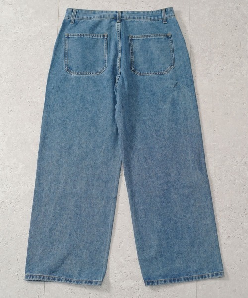 【セール】ヴィンテージメイクスイッチパネルワイドデニムパンツ（デニムパンツ）｜Shoowtime（ショウタイム）