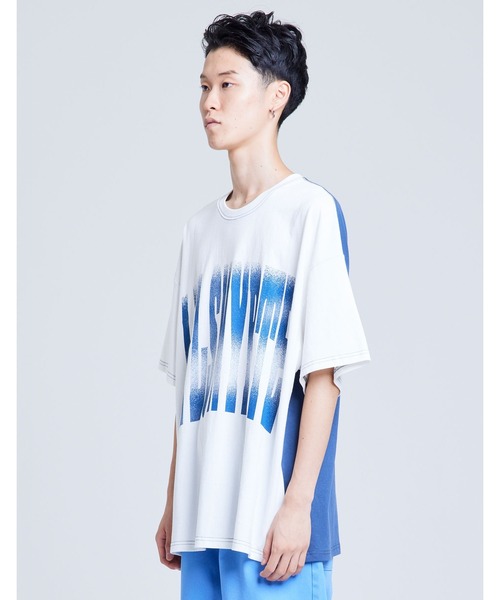 Little sunny bite(リトルサニーバイト)の「【Little Sunny Bite】little sunny bite big tee(Tシャツ/カットソー・レディース・ブルー/ブラック/ホワイト・MEDIUM/SMALL)」の2枚目の写真