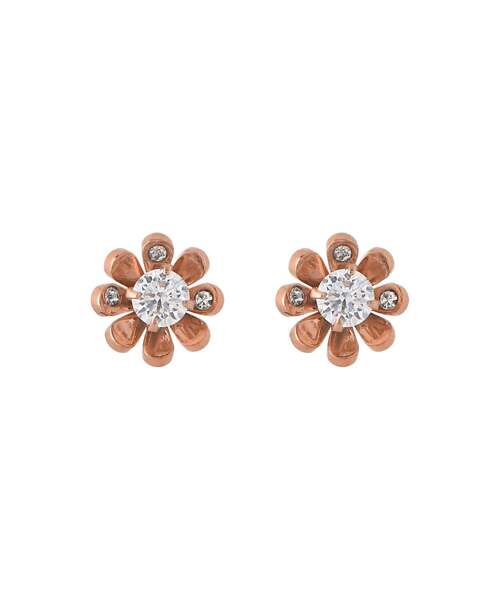 ANEMONE(アネモネ)の「【ステンレス】ビジュー×ミニフラワーピアス(ピアス(両耳用)・レディース・ゴールド/ピンクゴールド・FREE)」の1枚目の写真