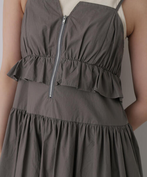 FREE'S MART（フリーズマート）の「ペプラムキャミティアードワンピース（ワンピース・レディース・グレー/ブルー/ホワイト・SMALL/MEDIUM）」の20枚目の写真