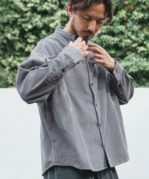 ms5718-Corduroy Distressed Band Collar Shirts バンドカラーシャツ