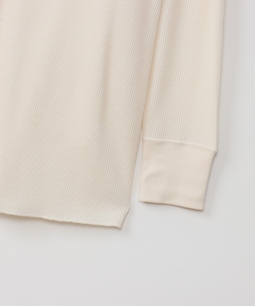 HANES（ヘインズ）の「【Hanes/ヘインズ】レディース ヘンリーネック（Tシャツ/カットソー・レディース・オフホワイト/ブラック/ダークネイビー/ヘザーグレー・FREE）」の13枚目の写真