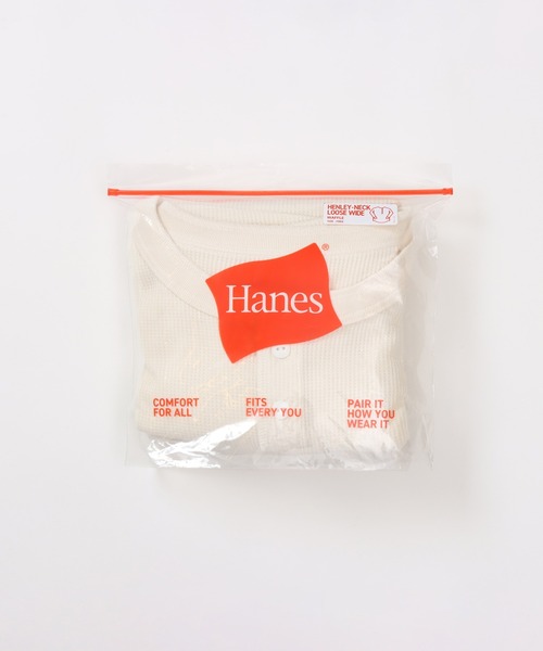 HANES（ヘインズ）の「【Hanes/ヘインズ】レディース ヘンリーネック（Tシャツ/カットソー・レディース・オフホワイト/ブラック/ダークネイビー/ヘザーグレー・FREE）」の16枚目の写真