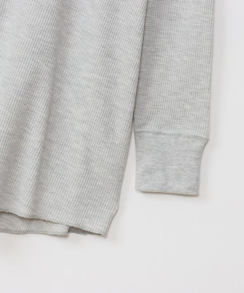 HANES（ヘインズ）の「【Hanes/ヘインズ】レディース ヘンリーネック（Tシャツ/カットソー・レディース・オフホワイト/ブラック/ダークネイビー/ヘザーグレー・FREE）」の22枚目の写真