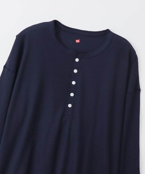 セール】【Hanes/ヘインズ】レディース ヘンリーネック（Tシャツ