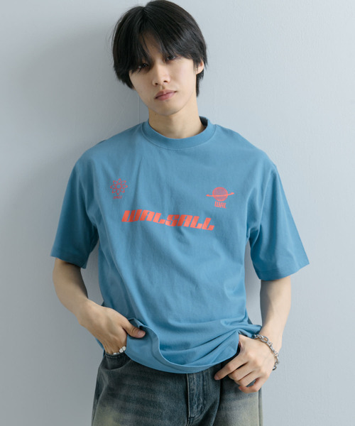 セール】サッカーゲームグラフィックTシャツ(5分袖)（Tシャツ