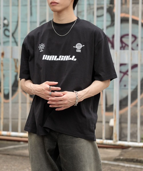 SENSE OF PLACE by URBAN RESEARCH（センスオブプレイスバイアーバンリサーチ）の「サッカーゲームグラフィックTシャツ(5分袖)（Tシャツ/カットソー・メンズ・ライトブルー/アイボリー/ブラック/ホワイト・MEDIUM/LARGE）」の3枚目の写真