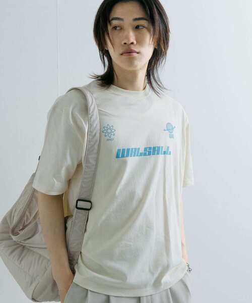 SENSE OF PLACE by URBAN RESEARCH（センスオブプレイスバイアーバンリサーチ）の「サッカーゲームグラフィックTシャツ(5分袖)（Tシャツ/カットソー・メンズ・ライトブルー/アイボリー/ブラック/ホワイト・MEDIUM/LARGE）」の6枚目の写真