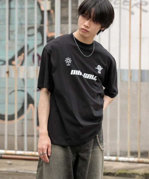 SENSE OF PLACE by URBAN RESEARCH（センスオブプレイスバイアーバンリサーチ）の「サッカーゲームグラフィックTシャツ(5分袖)（Tシャツ/カットソー・メンズ・ライトブルー/アイボリー/ブラック/ホワイト・MEDIUM/LARGE）」の13枚目の写真