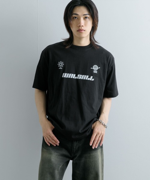 セール】サッカーゲームグラフィックTシャツ(5分袖)（Tシャツ