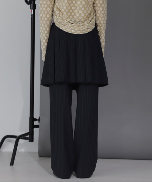 CREOLME（クレオルム）の「(CREOLME)ボックスプリーツスカートパンツ（その他パンツ・レディース・グレー/ネイビー・SMALL/MEDIUM）」の22枚目の写真