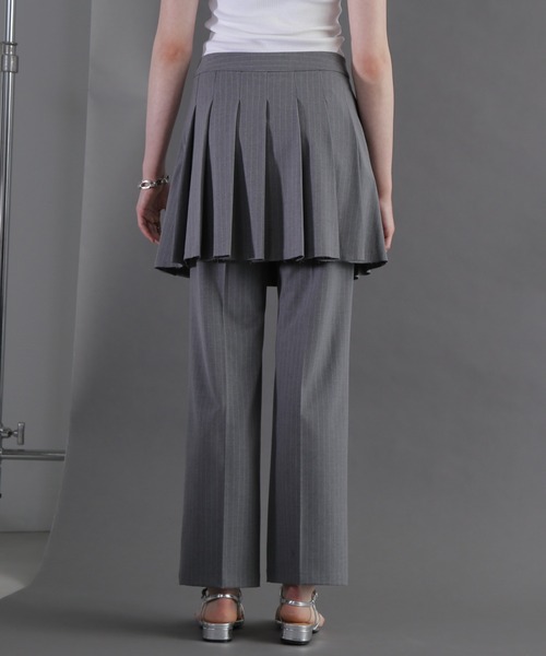 CREOLME（クレオルム）の「(CREOLME)ボックスプリーツスカートパンツ（その他パンツ・レディース・グレー/ネイビー・SMALL/MEDIUM）」の8枚目の写真