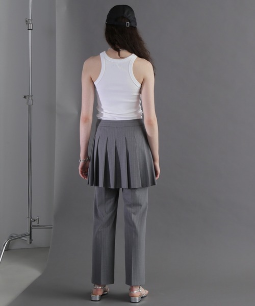 CREOLME（クレオルム）の「(CREOLME)ボックスプリーツスカートパンツ（その他パンツ・レディース・グレー/ネイビー・SMALL/MEDIUM）」の15枚目の写真