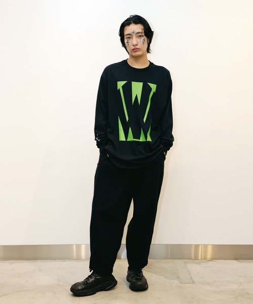 [W] by VIRGOwearworks（ダブリューバイヴァルゴウェアーワークス）の「W-mold logo lst（Tシャツ/カットソー・メンズ・オレンジ/ホワイト/ブラック・M/L/XL/XXL）」の10枚目の写真