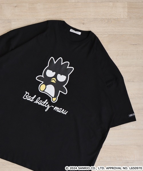 sanrio(サンリオ)の「sanrio サンリオキャラクターズ キングビッグTシャツ(Tシャツ/カットソー・レディース・ホワイト系その他/ブラック系その他/オフホワイト/サックスブルー/ブラック/ネイビー系/グリーン系その他/ピンクベージュ・FREE)」の5枚目の写真