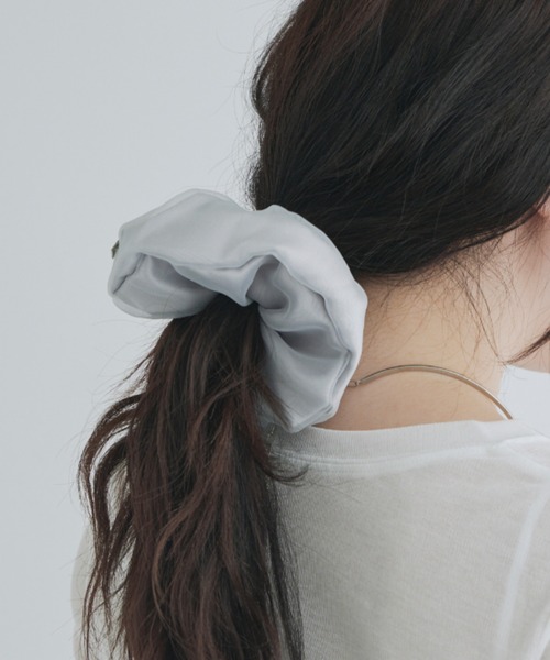 kiehtova（キエトヴァ）の「【kiehtova】organic shushu gray / black　オーガニック シュシュ（シュシュ・レディース・グレー/ブラック・FREE）」の2枚目の写真