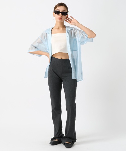 FOREVER 21（フォーエバー トゥエンティーワン）の「【2024FW】レイヤードカットフレアパンツ（その他パンツ・レディース・グレー/ブラック・SMALL/MEDIUM）」の7枚目の写真