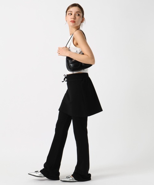 FOREVER 21（フォーエバー トゥエンティーワン）の「【2024FW】レイヤードカットフレアパンツ（その他パンツ・レディース・グレー/ブラック・SMALL/MEDIUM）」の16枚目の写真