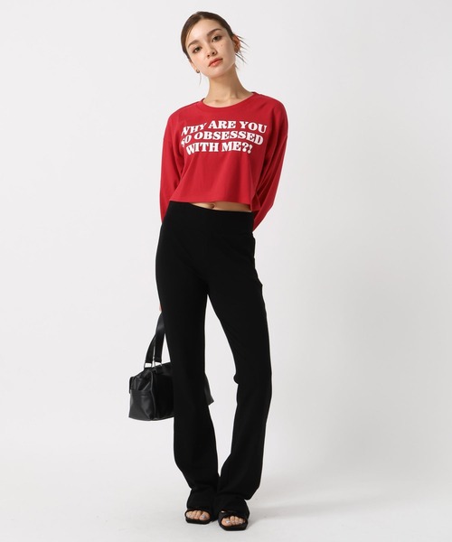 FOREVER 21（フォーエバー トゥエンティーワン）の「【2024FW】レイヤードカットフレアパンツ（その他パンツ・レディース・グレー/ブラック・SMALL/MEDIUM）」の18枚目の写真