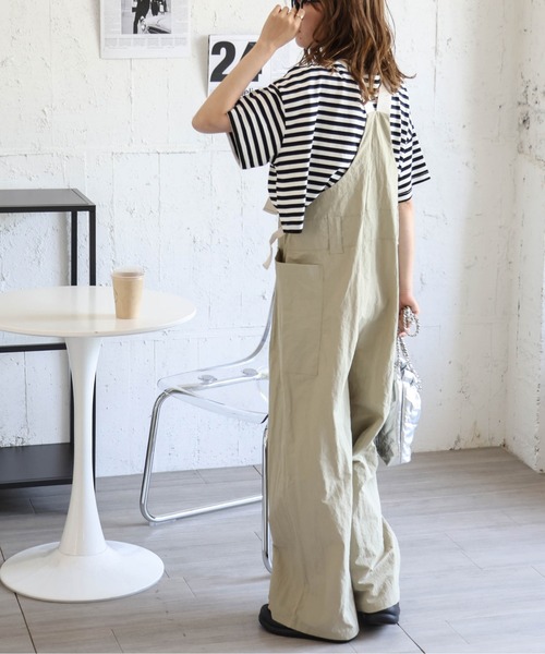 La-gemme(ラジェム)の「フロントジップワークサロペット(サロペット/オーバーオール・レディース・ブラック/オリーブ/グレー・フリー)」の22枚目の写真