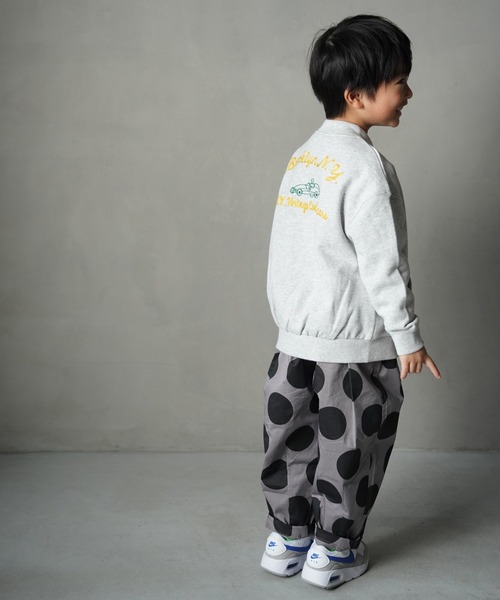 MAKE YOUR DAY(メイクユアデイ)の「ドットとストライプ柄バルーンパンツ■80~140cm(その他パンツ・キッズ・ブラウン/ブラック・100/120/110/90/140/130/80)」の5枚目の写真