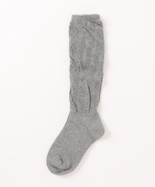 apres jour（アプレジュール）の「【apres jour×ARIAZ】ミドルソックス（ソックス/靴下・レディース・グレー/オフホワイト・FREE）」の3枚目の写真