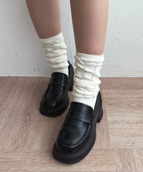 apres jour（アプレジュール）の「【apres jour×ARIAZ】ミドルソックス（ソックス/靴下・レディース・グレー/オフホワイト・FREE）」の11枚目の写真