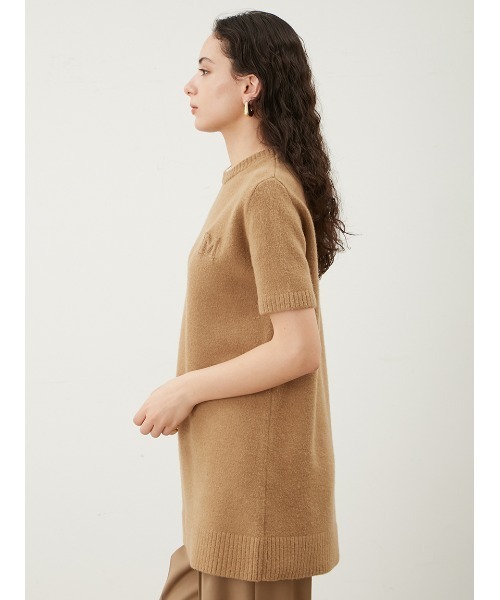 Mila Owen（ミラオーウェン）の「Mモチーフ付ウールブレンドミニニットワンピース（ワンピース・レディース・その他/グレー/ベージュ/ネイビー・0/1）」の8枚目の写真