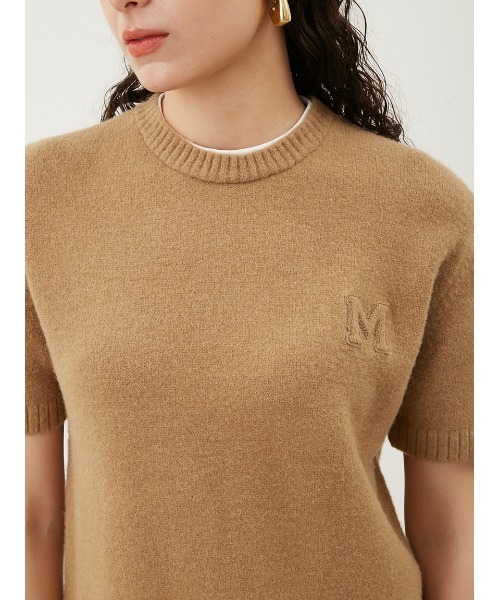 Mila Owen（ミラオーウェン）の「Mモチーフ付ウールブレンドミニニットワンピース（ワンピース・レディース・その他/グレー/ベージュ/ネイビー・0/1）」の10枚目の写真