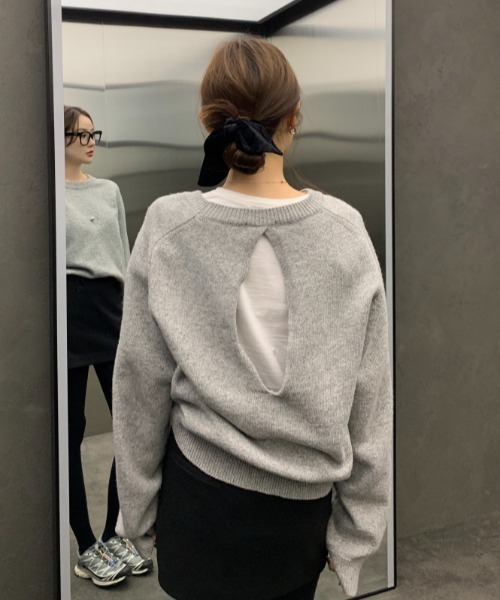 セール】バックオープンニット（ニット/セーター）｜LAFFMO