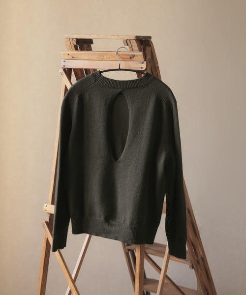 FETICO オープンバック ブラックニット 長袖 FETICO オープンバック ブラックニット 長袖 FETICO(フェティコ