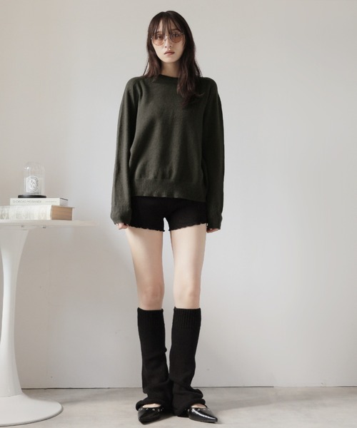 FETICO オープンバック ブラックニット 長袖 美品】FETICO オープンバック ブラックニット 長袖