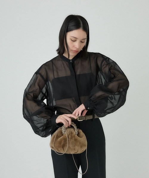 ✳︎専用✳︎カオス　コンションボイルブラウス　ブラック Chaos（カオス）の「Chaos(カオス)/コンションボイルブラウス