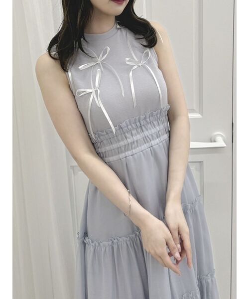 dazzlin（ダズリン）の「メニーリボンドッキングティアードワンピース（ワンピース・レディース・ピンク/ブラック/ブルー・SMALL/MEDIUM）」の21枚目の写真