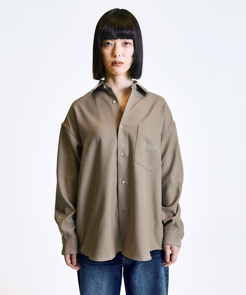 City Ambient Products（シティアンビエントプロダクツ）の「City Ambient Products: レギュラーカラー ロングスリーブ オーバー シャツ（シャツ/ブラウス・メンズ・ナチュラル/その他/カーキ/ブラック・LARGE/MEDIUM/SMALL）」の17枚目の写真