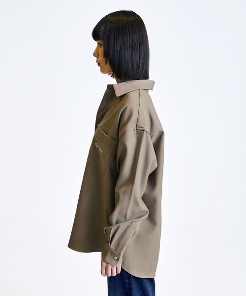 City Ambient Products（シティアンビエントプロダクツ）の「City Ambient Products: レギュラーカラー ロングスリーブ オーバー シャツ（シャツ/ブラウス・メンズ・ナチュラル/その他/カーキ/ブラック・LARGE/MEDIUM/SMALL）」の18枚目の写真