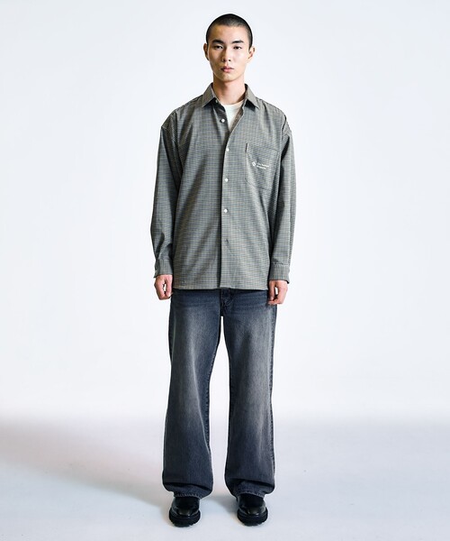 City Ambient Products（シティアンビエントプロダクツ）の「City Ambient Products: レギュラーカラー ロングスリーブ オーバー シャツ（シャツ/ブラウス・メンズ・ナチュラル/その他/カーキ/ブラック・LARGE/MEDIUM/SMALL）」の21枚目の写真