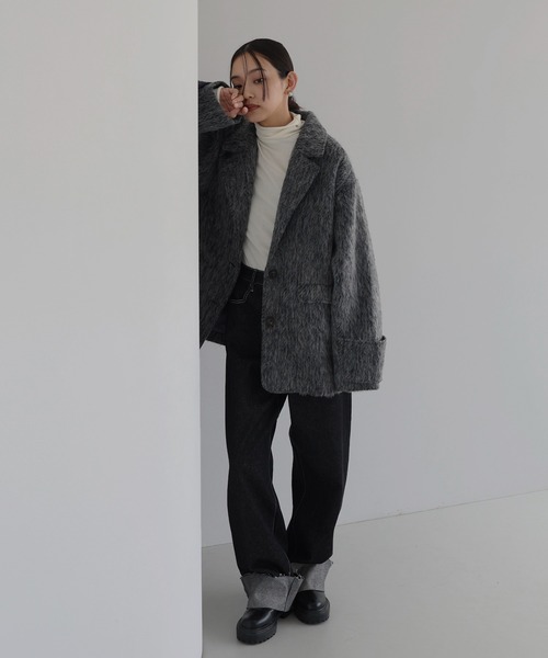 hellam（へラム）の「ロールアップデニムパンツ（デニムパンツ・レディース・ブラック/インディゴブルー・SMALL/MEDIUM）」の14枚目の写真